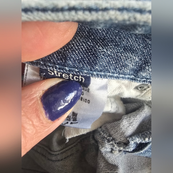 Guess Light Blue Distressed Wide Leg Jeans - Picture 12 of 17